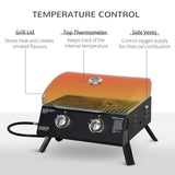 CUSchoice Portable 2-Burner Propane Gas Grill w/ Foldable Legs & Lid - 21.75" L x 18.25" W x 16.25" H