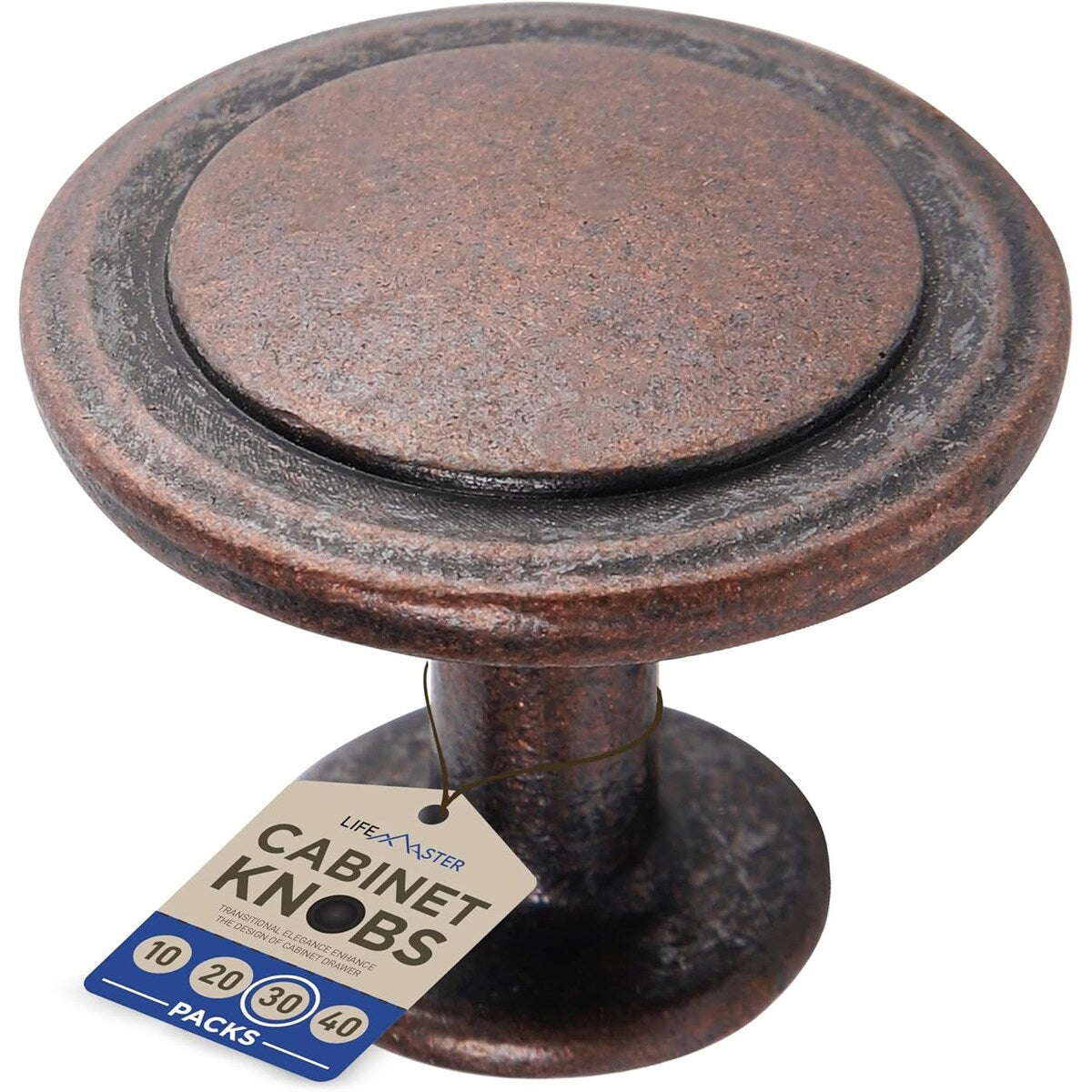 Cabinet Knobs, Oil Rubbed Bronze Finish, Modern Design Easy Installation