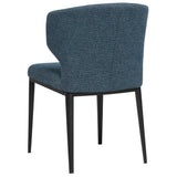 Cabo Mid-Century Modern Chenille Upholstered Wingback Dining Chair
