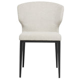 Cabo Mid-Century Modern Chenille Upholstered Wingback Dining Chair