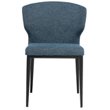 Cabo Mid-Century Modern Chenille Upholstered Wingback Dining Chair