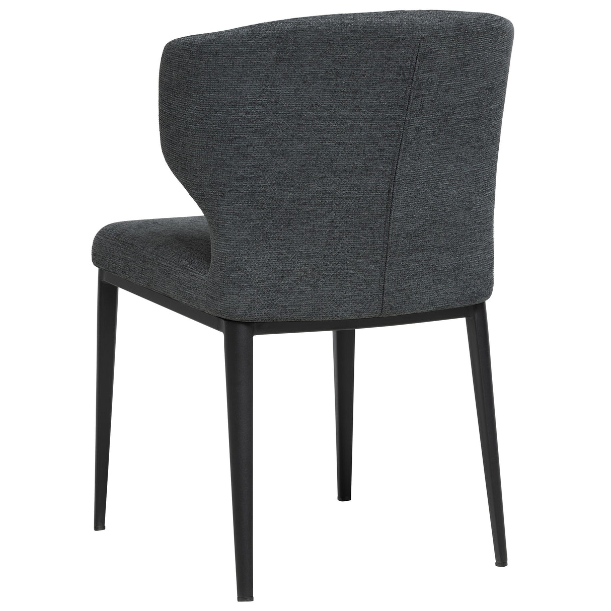 Cabo Mid-Century Modern Chenille Upholstered Wingback Dining Chair