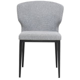 Cabo Mid-Century Modern Chenille Upholstered Wingback Dining Chair