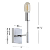 Cadence Metal LED Wall Sconce, Chrome by JONATHAN Y