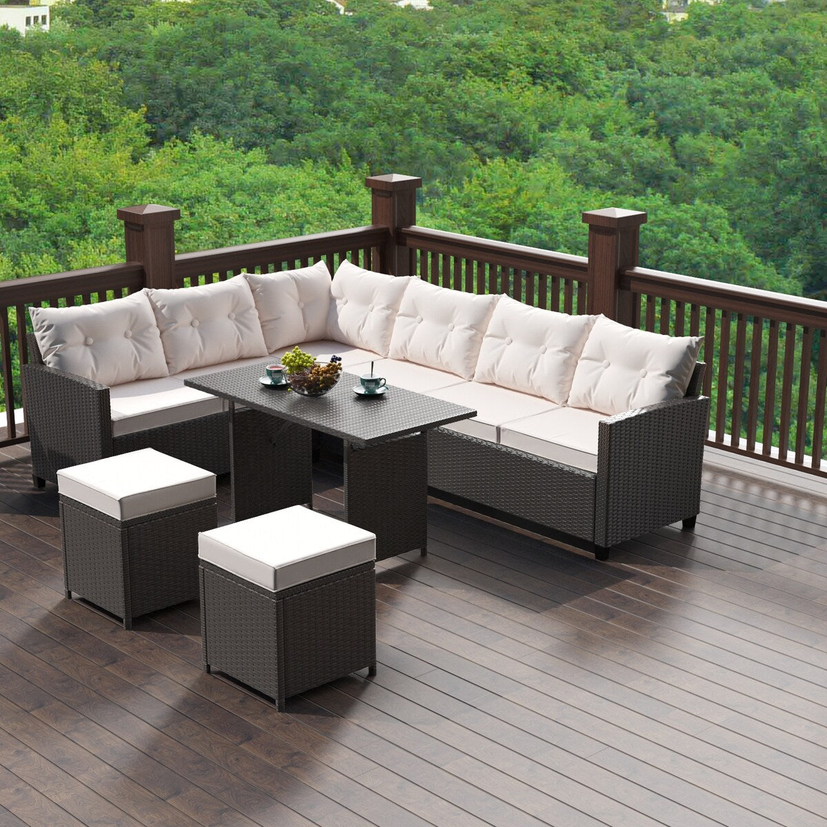 Caelus steel 6pcs sectional set Khaki