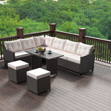 Caelus steel 6pcs sectional set Khaki