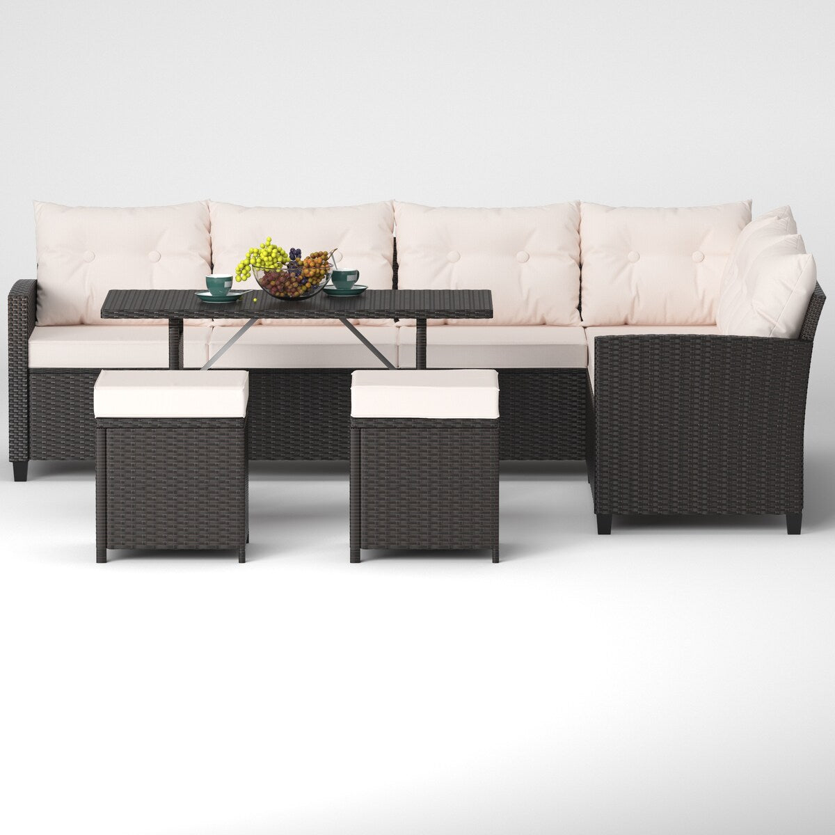 Caelus steel 6pcs sectional set Khaki