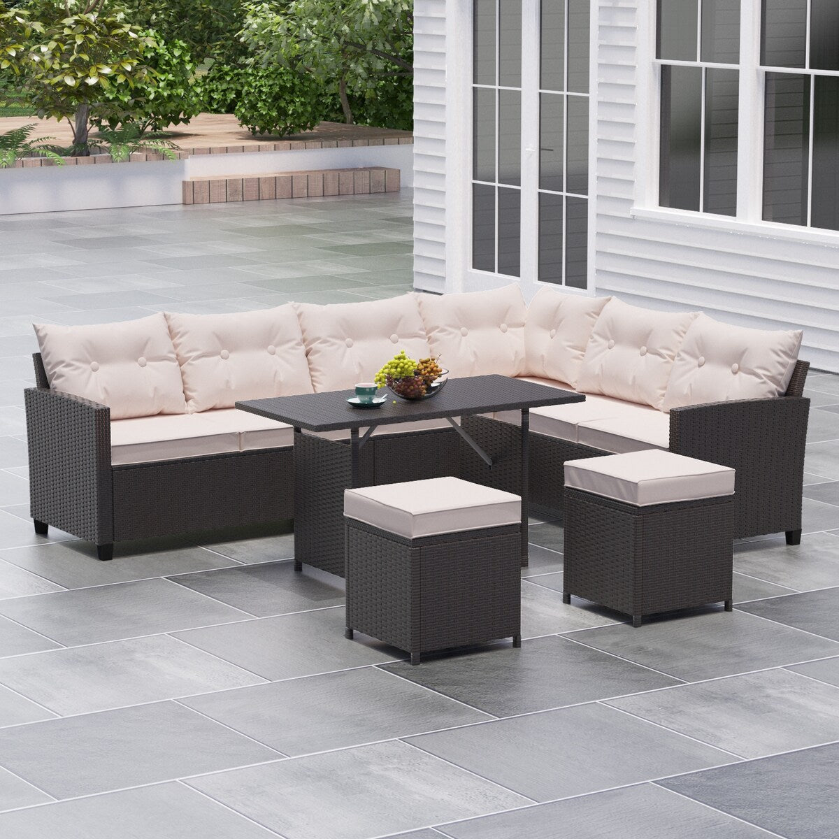 Caelus steel 6pcs sectional set Khaki