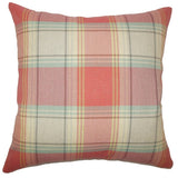 Cagney Plaid Floor Pillow Red