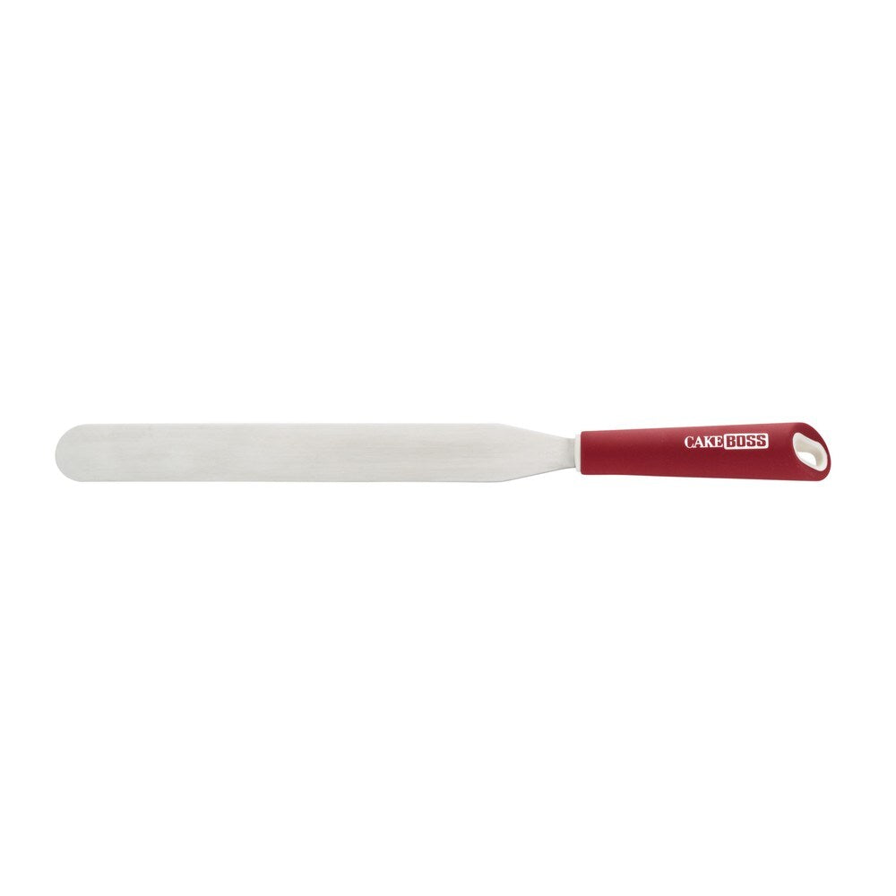 Cake Boss Red Stainless Steel Tools and Gadgets 10" Icing Spatula