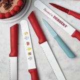 Cake Boss Tools Red 10-inch Stainless Steel Cake Carving Knife