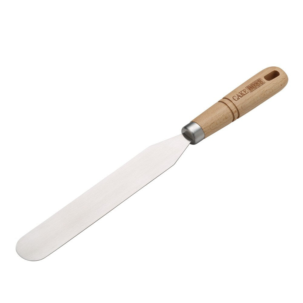 Cake Boss Wooden Tools and Gadgets 8-inch Stainless Steel Icing Spatula