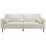 Caladeron Mid-Century Sandstone Sofa - 82"W x 36"D x 14"H