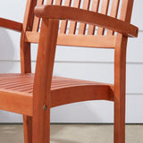 Caladesi Stackable Wood Dining Set