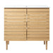 Calandre Thick Linear Slat Modern Farmhouse 2-Shelf Bath Vanity Cabinet Only (Sink Basin not Included), by JONATHAN Y