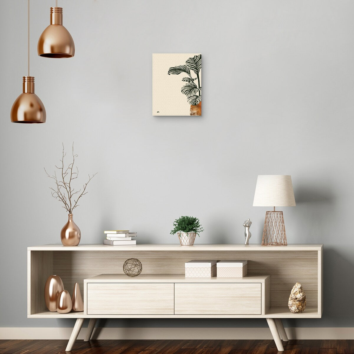 Calas 1 (bronze) Canvas Art Print