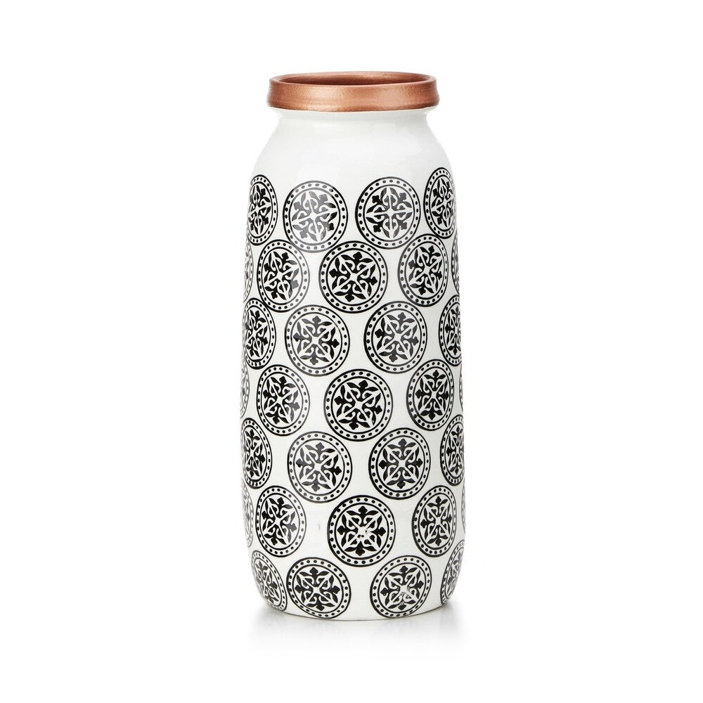 Calder Black and White Large Vase