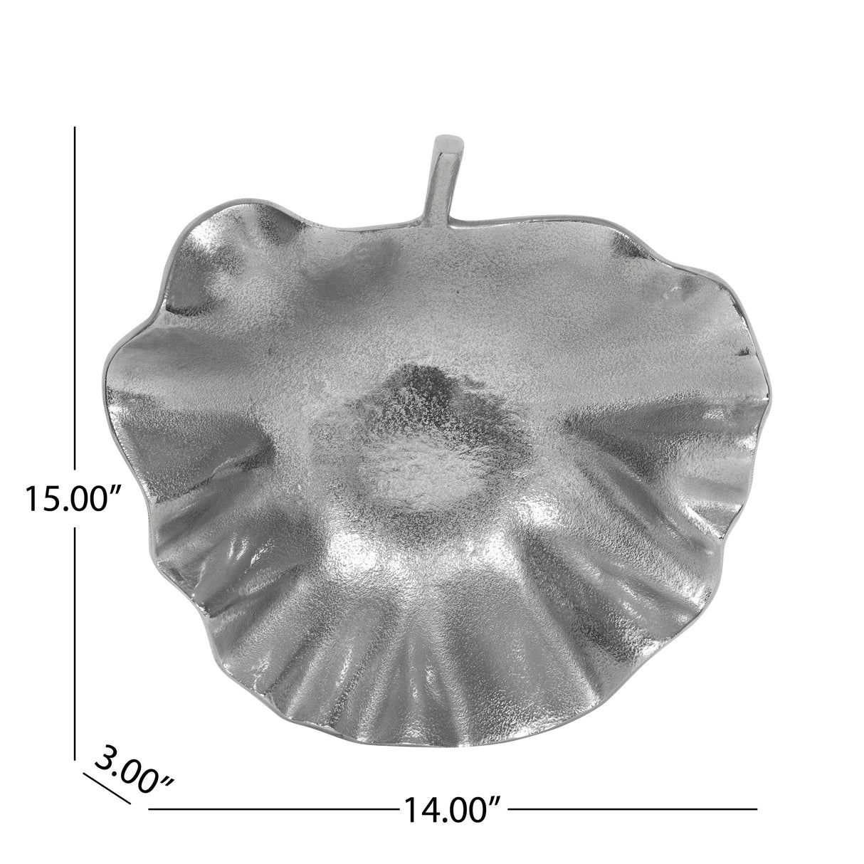 Calef Aluminum Decorative Leaf Plate by Christopher Knight Home