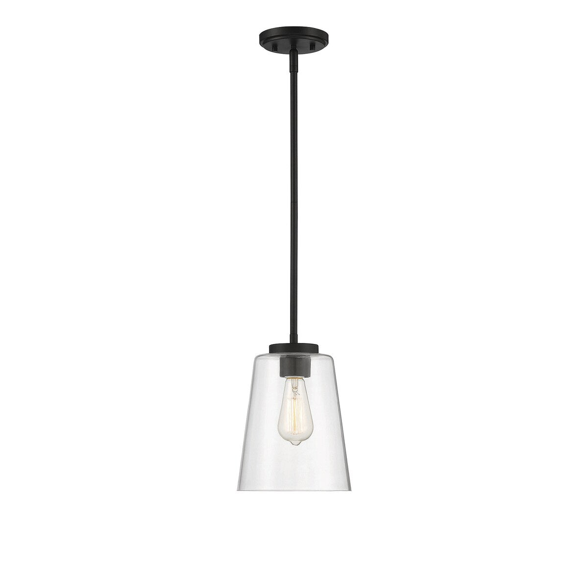 Calhoun 1 Light Matte Black Large Mini-Pendant