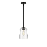 Calhoun 1 Light Matte Black Large Mini-Pendant