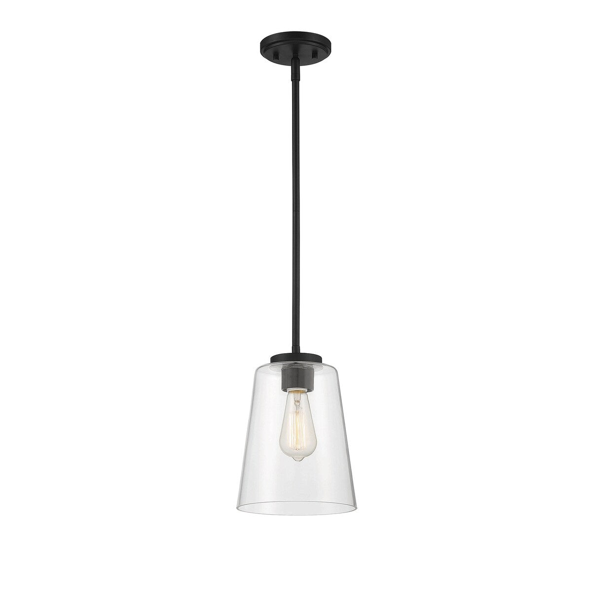 Calhoun 1 Light Matte Black Large Mini-Pendant
