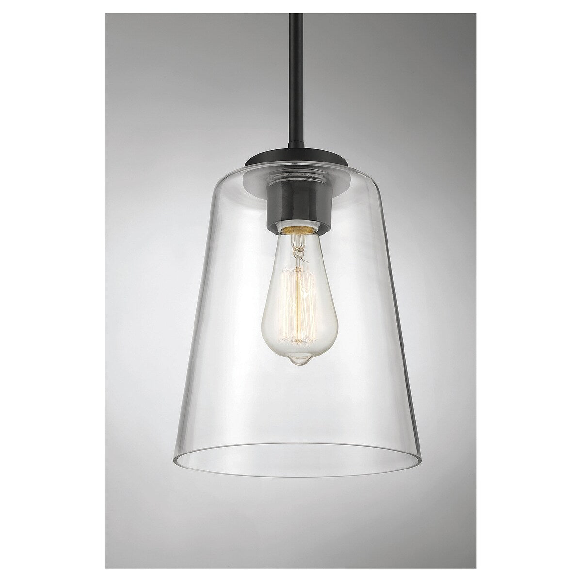 Calhoun 1 Light Matte Black Large Mini-Pendant