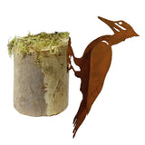 California Home and Garden Metal Pileated Woodpecker Silhouette, 15 Inch Tall, Rustic Look Artwork