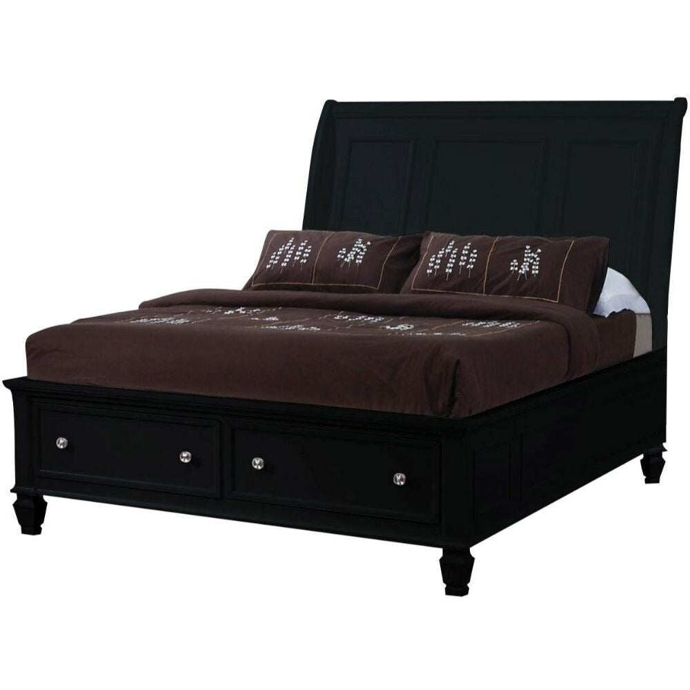 California King Size Bed in Black