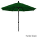 California Umbrella 11' Rd. Aluminum Patio Umbrella, Crank Lift, Collar Tilt, Dbl Wind Vent, Black Finish, Pacifica Fabric