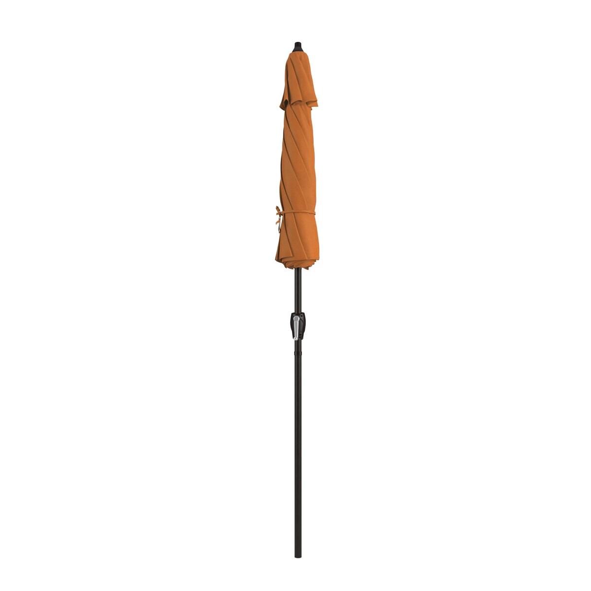California Umbrella 7.5' Round Aluminum Crank Lift Auto Tilt 8 Rib Patio Umbrella, Bronze Finish, Sunbrella Fabric