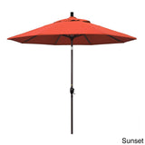Pompano 9ft Crank Lift Push Button Tilt Round Patio Umbrella by Havenside Home, Base Not Included