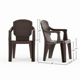 Calista Outdoor Patio Chairs (Set of 2)