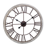 Calista Round Modern Farmhouse Wall Clock - 23.5"H x 23.5"W x 2.25"D