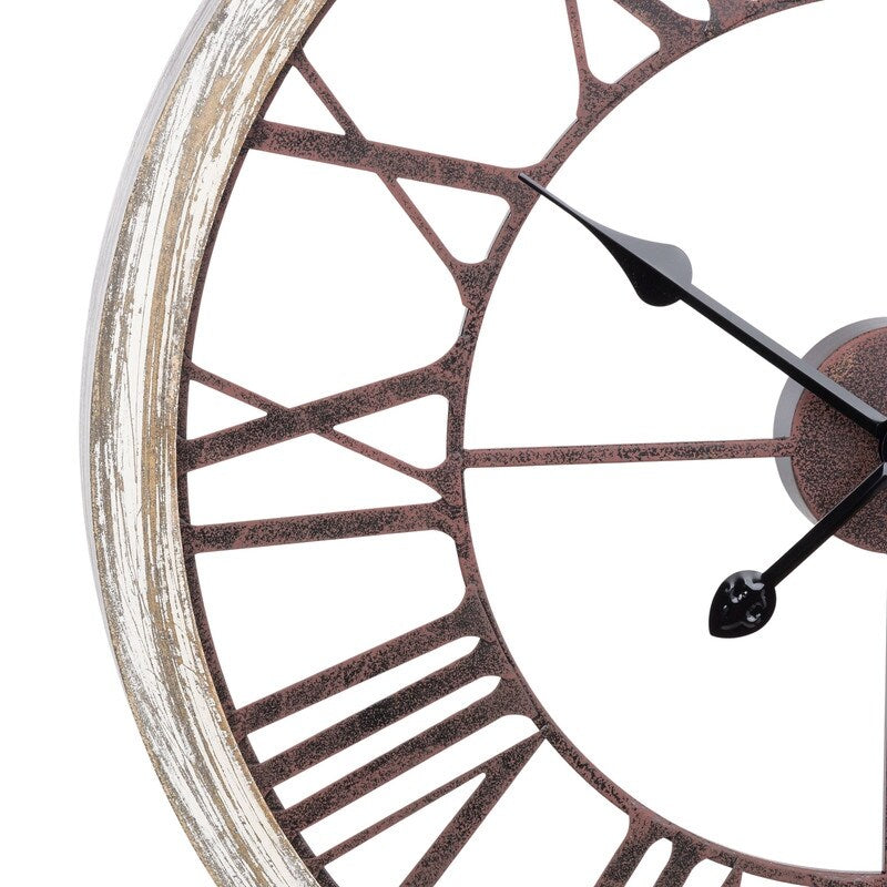 Calista Round Modern Farmhouse Wall Clock - 23.5"H x 23.5"W x 2.25"D
