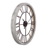Calista Round Modern Farmhouse Wall Clock - 23.5"H x 23.5"W x 2.25"D