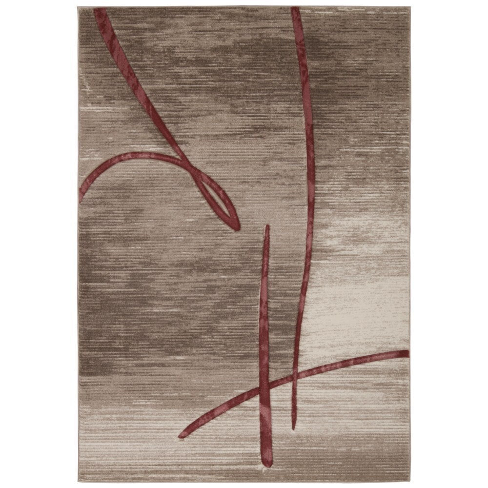 Rug Squared Calistoga Beige Rug - 3'9" x 5'9"