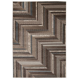 Rug Squared Calistoga Mocha/ Blue Rug (9'3 x 12'9) - 9'3" x 12'9"