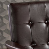 Marcola Mid-century Faux Leather Club Chair by Christopher Knight Home