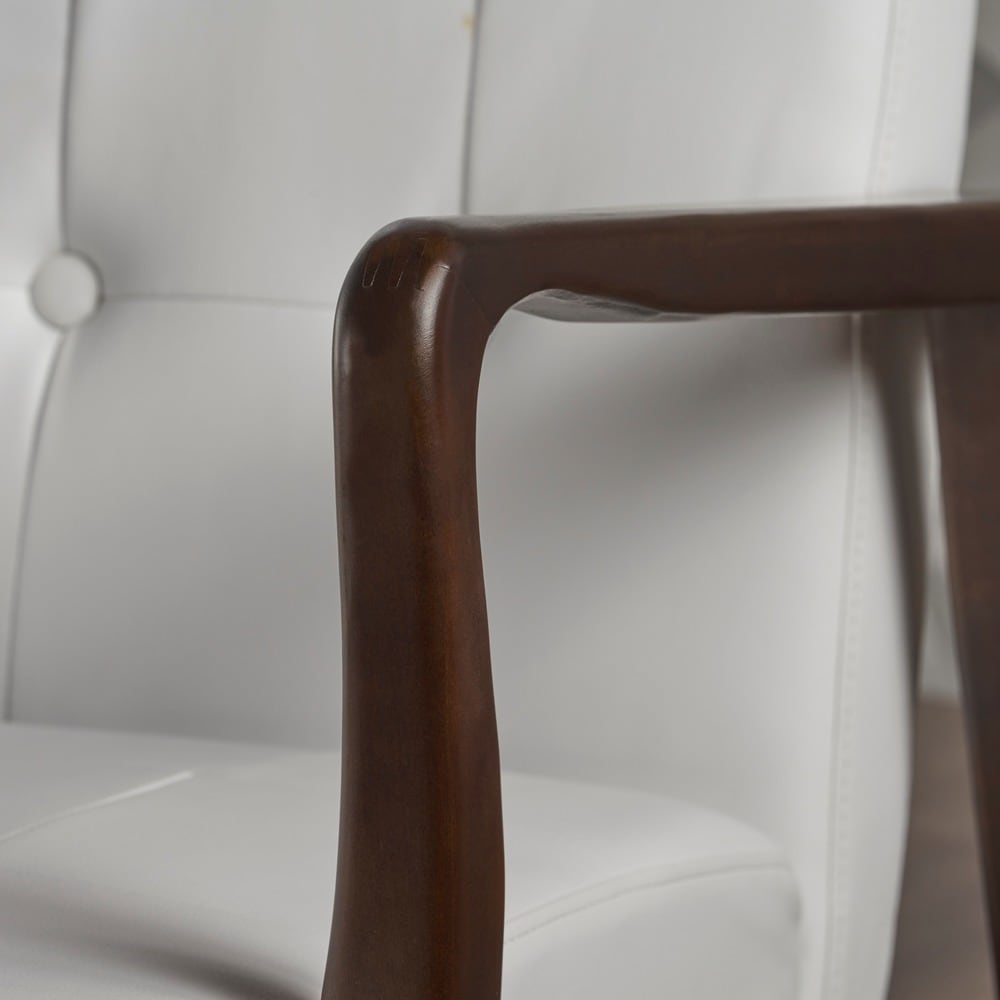 Marcola Mid-century Faux Leather Club Chair by Christopher Knight Home
