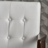 Marcola Mid-century Faux Leather Club Chair by Christopher Knight Home