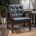 Marcola Mid-century Faux Leather Club Chair by Christopher Knight Home