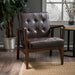 Marcola Mid-century Faux Leather Club Chair by Christopher Knight Home
