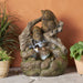 Callan Outdoor Outdoor Bear Family Fountain by Christopher Knight Home