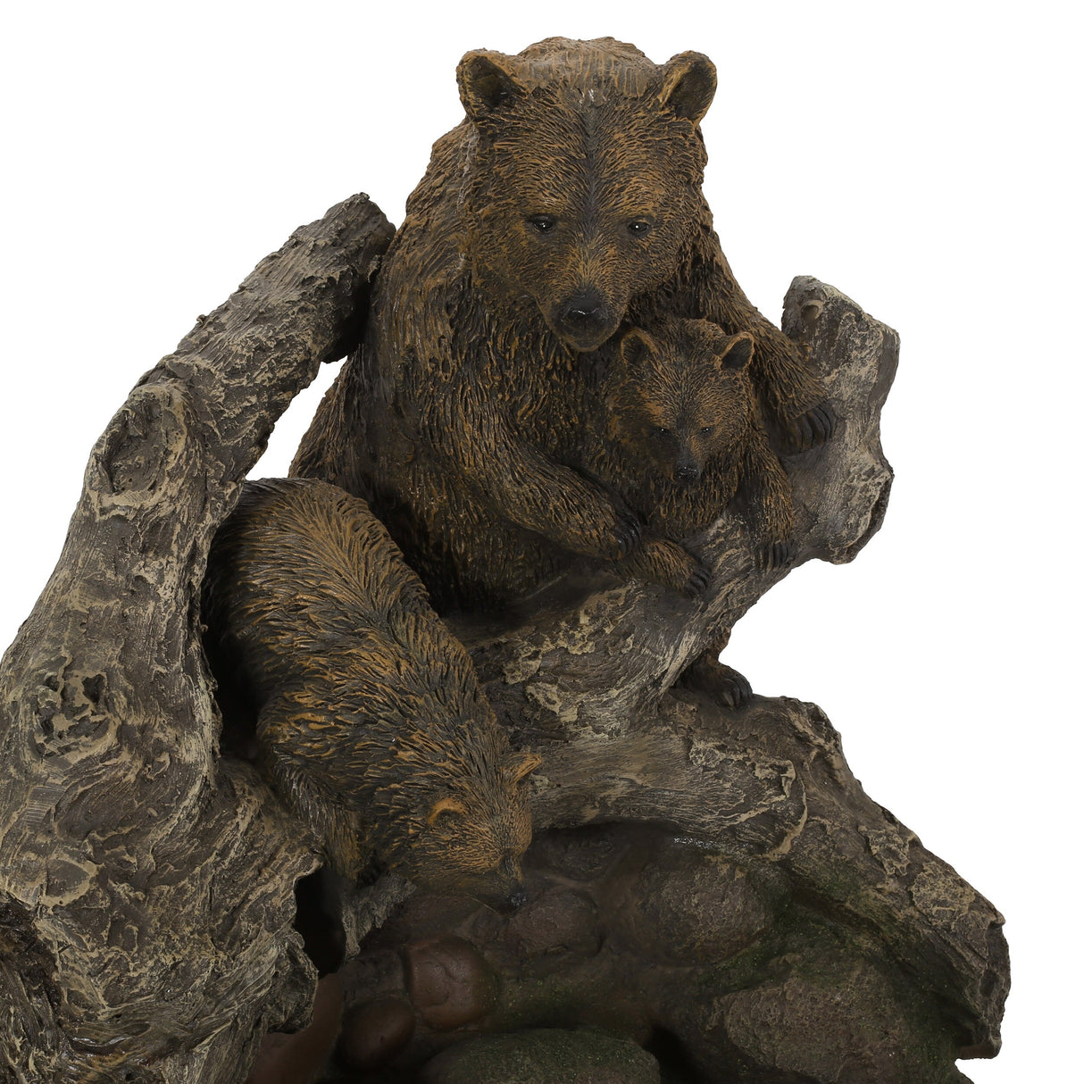 Callan Outdoor Outdoor Bear Family Fountain by Christopher Knight Home