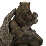 Callan Outdoor Outdoor Bear Family Fountain by Christopher Knight Home