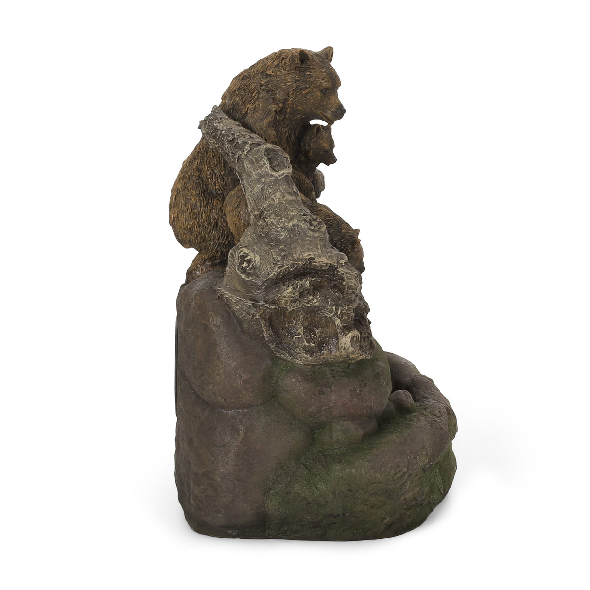 Callan Outdoor Outdoor Bear Family Fountain by Christopher Knight Home