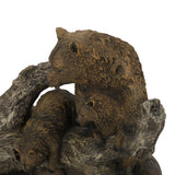 Callan Outdoor Outdoor Bear Family Fountain by Christopher Knight Home