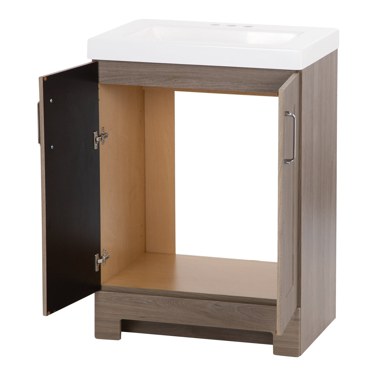 Callen 24" 2-Door Bathroom Vanity With White Sink Top