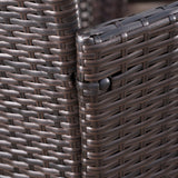Callum Outdoor 5-piece Wicker 32-inch Round Bar Set by Christopher Knight Home