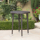 Callum Outdoor 5-piece Wicker 32-inch Round Bar Set by Christopher Knight Home